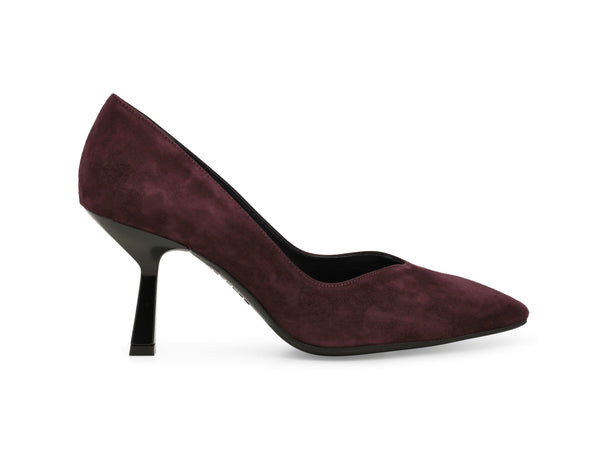 Melluso Décolleté Bordeaux in Camoscio con Tacco a Scultura D5203-250876